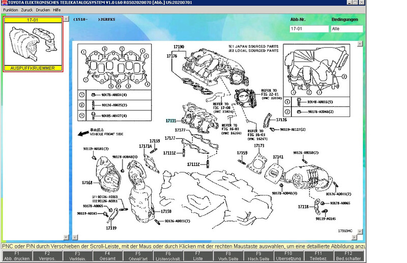Выпускной коллектор 171110P060   Lexus RX
