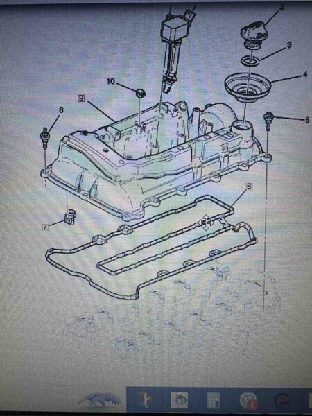 Клапан вентиляції картерних газів Chevrolet Malibu  2016 1.8 Гибрид 