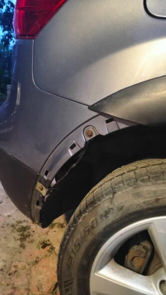 Накладка бампера (крыла) заднего правого Nissan Qashqai J10 2008 р.  1.6 л бензин Дніпро
