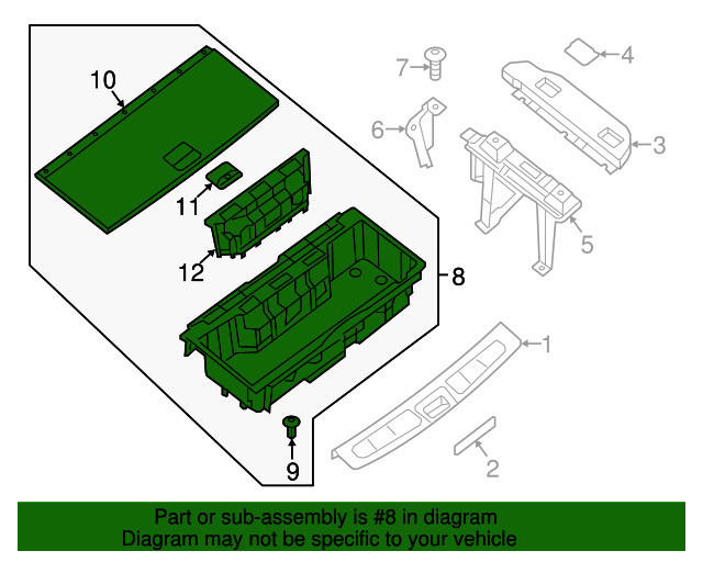 Підлога багажника Nissan Pathfinder R52  2018 3.0 Бензин 
