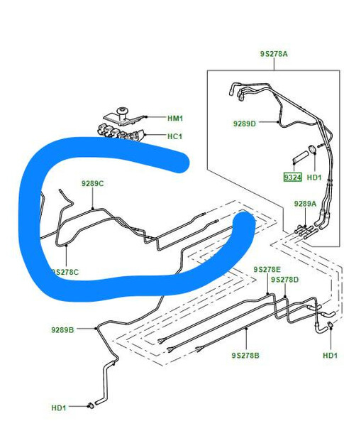 Топливные магистрали Land Rover Range Rover 2004 р.  3.0 л дизель Київ