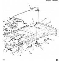 ОПОРА, СОЛНЦЕЗАЩИТНЫЙ ЭКРАН (ТИТАН) рис.23 Chevrolet Malibu  2012 2.4 Бензин Херсон