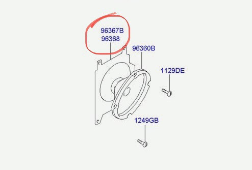 Крепежи для задних динамиков салона Hyundai H1  2003 Запорожье