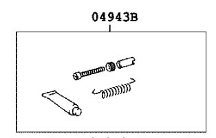 Регулятор стояночного тормоза Toyota Corolla E120  2004 