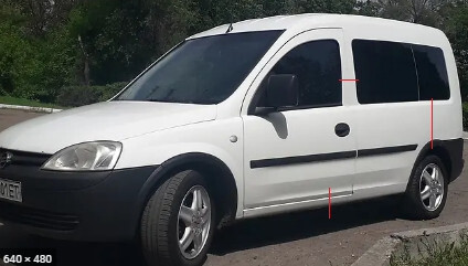 Кусок левой бочины Opel Combo  2005 1.6 Бензин Хмельницкий