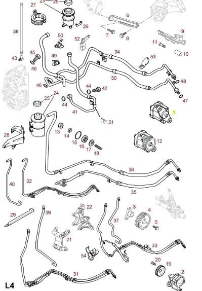 Трубка ГУР Opel Movano  2000 2.8 Дизель Мукачево