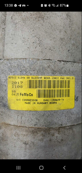 Компрессор кондиционера Ford Escape 2018 г.  2.5 л бензин Острог