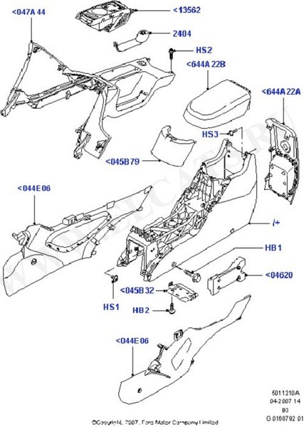 Подлокотник Ford C-Max 2007 г.  1.8 л бензин Глобино