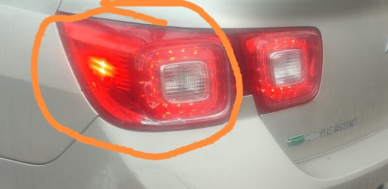 Фонарь задний левый на кузове Chevrolet Malibu  2015 хэтчбек 2.5 Бензин Измаил