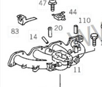 Впускной коллектор (карбюратор) Mercedes C-Class W201 1988 г.  2.0 л бензин Константиновка