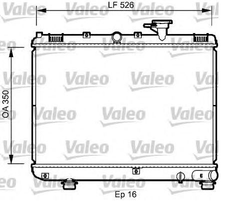 Радіатор 735077   Kia Rio