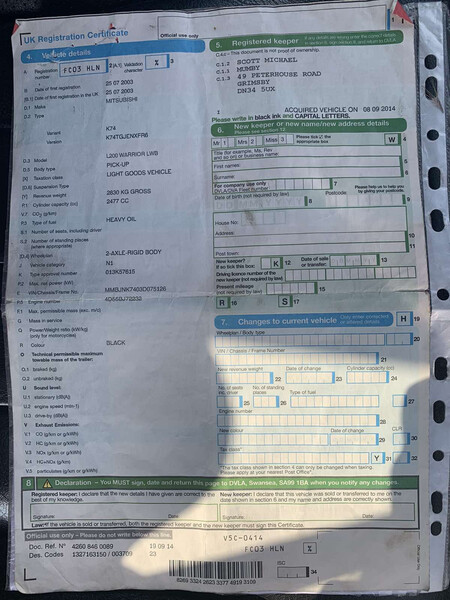 Двигун Mitsubishi L 200 2003 г.  2.5 л дизель Винница