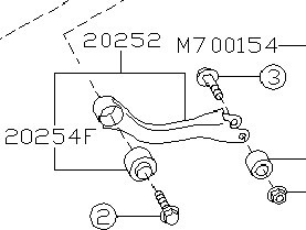 Задній поздовжній важіль Subaru Forester SJ  2015 універсал 2.5 Бензин 