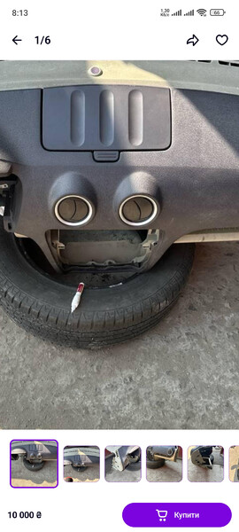 Воздушный дефлектор Ford Fusion хэтчбек 2007 г.  1.3 л бензин Кременчуг