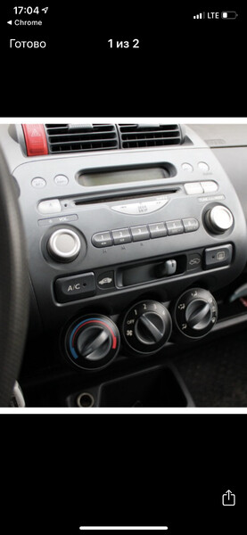 Штатная магнитола Honda Jazz универсал 2011 г.  1.4 л бензин Днепр