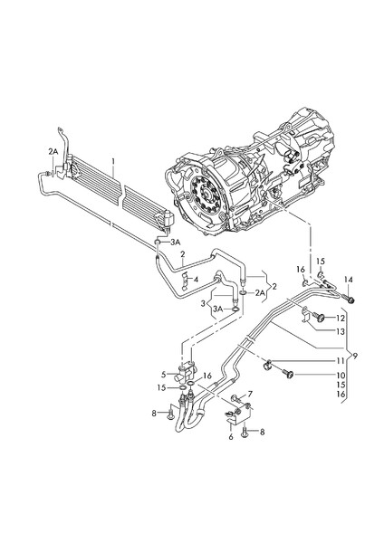 Трубки акпп Volkswagen Amarok  2013 2.0 Дизель 