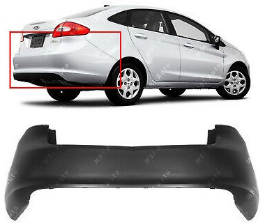 Бампер задний Ford Fiesta MK7  2013 1.6 Бензин Запорожье