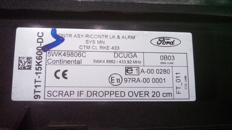 Блок управления бортовой электроники Ford Transit Connect  2010 1.8 Дизель Новая Каховка