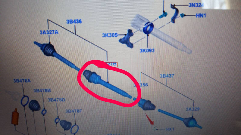 Правий внутрішній шрус Ford Focus 3  2012 універсал 1.6 Дизель 