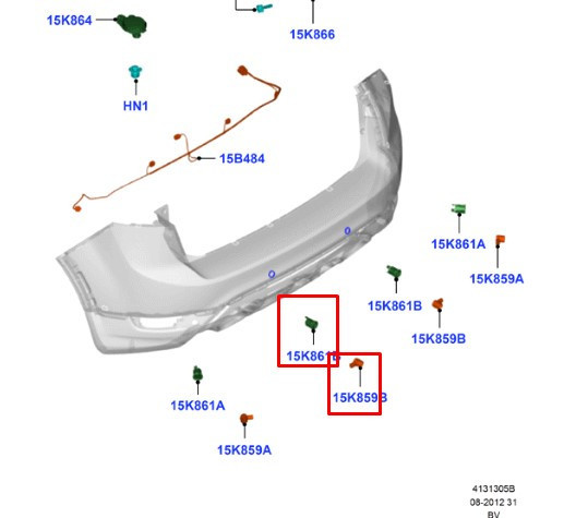 Датчик парктроника задний Ford Kuga 2010 г.  2.5 л бензин Черкассы