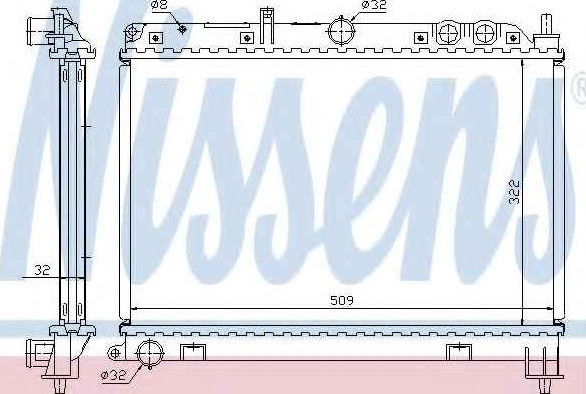 Радиатор основной Rover 620 1996 г.  2.0 л дизель Днепр