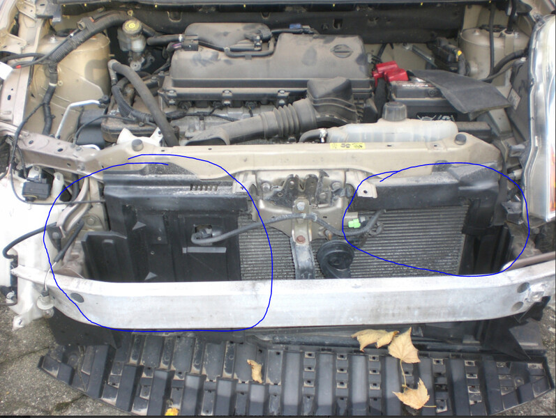 Защита радиатора кондиционера Nissan Note E11  2007 1.6 Бензин Запорожье