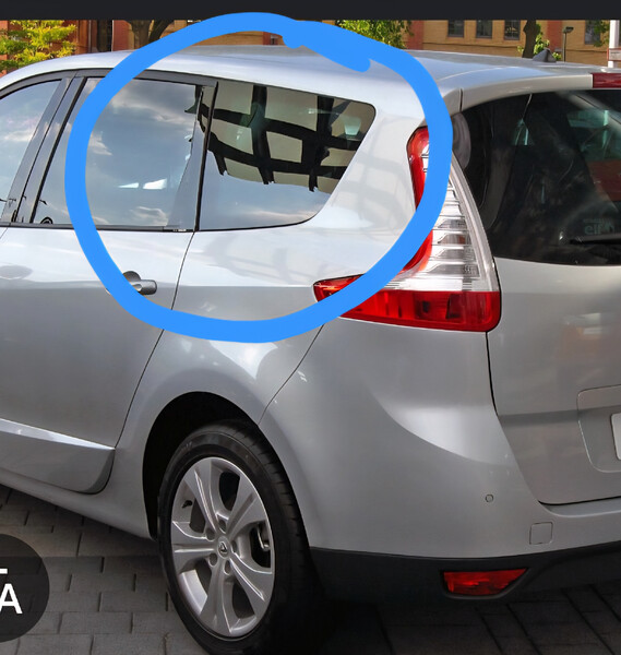 Стекло боковое кузова Renault Grand Scenic 3  2012 универсал 1.6 Дизель Луцк