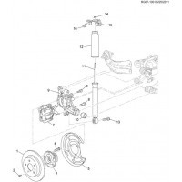 Задні амортизатори Chevrolet Malibu  2012 2.4 Бензин 