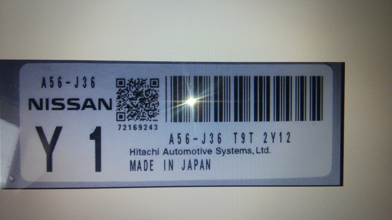 Компьютер двигателя A56-J36T9T2Y12   Nissan Micra