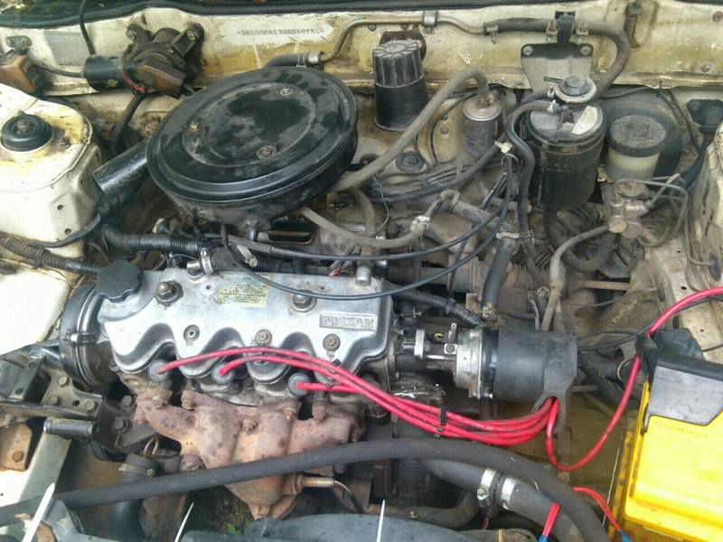 Двигун в сборе з колекторами Nissan Sunny B12  1987 1.6 Бензин Львов