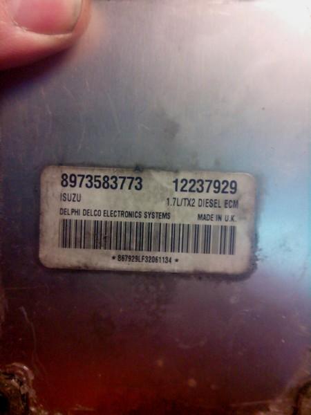 Электронный блок управления двигателем 8973583773   Opel Combo