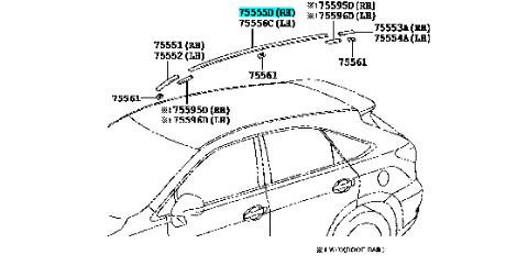 Молдинг даху Lexus RX 2011 р.  3.5 л бензин Львів