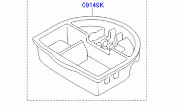 Органайзер в нішу багажника Hyundai i20  2013 Житомир