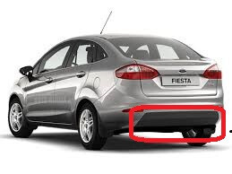 Накладка заднего бампера Ford Fiesta MK7 2016 г.  1.6 л бензин Одесса