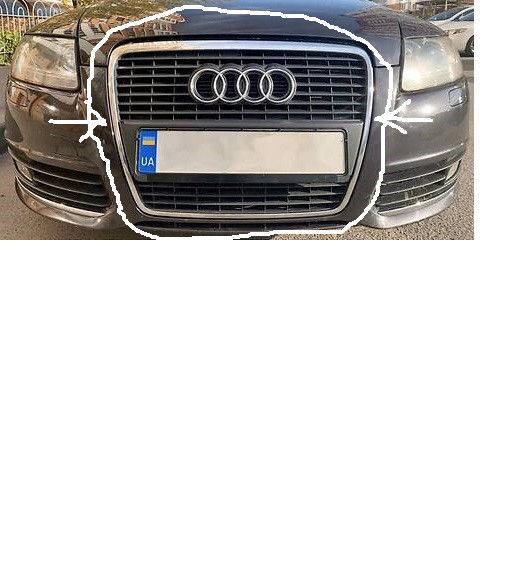 Решетка радиатора Audi A6 C6 универсал 2006 г.  2.7 л дизель Хмельницкий