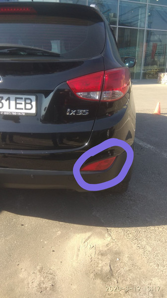 Туманка задняя правая Hyundai ix35  2013 2.0 Дизель 