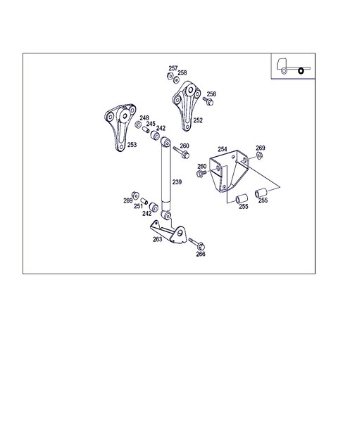 Кронштейн амортизатора нижний задний Mercedes-Benz 1217  2000  Дизель Київ