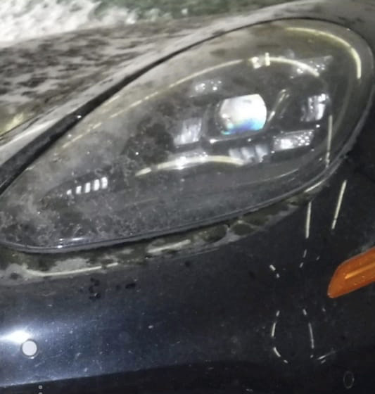 Галогенная фара правая led черная голая Porsche Panamera  2017 хетчбек 4.8 Бензин 