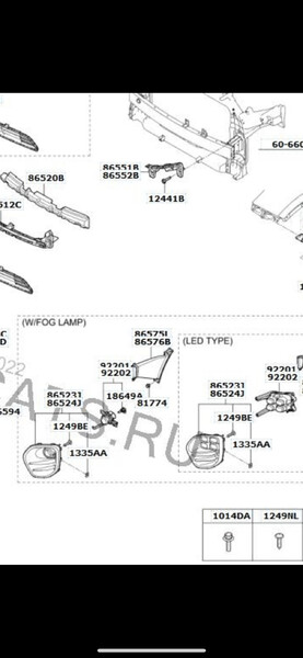 Воздухозаборник 86576   Kia Sportage
