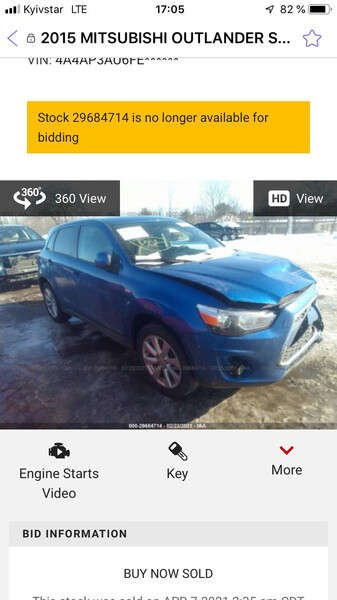 Фара передняя Mitsubishi Outlander 3  2015 2.0 Бензин Одесса
