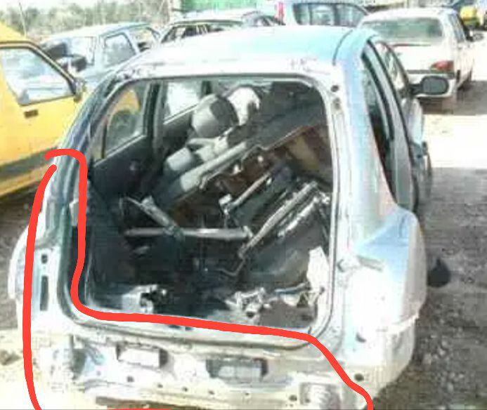 Левая задняя четверть и задняя панель Nissan Micra K12  2008 хетчбек 1.2 Бензин 