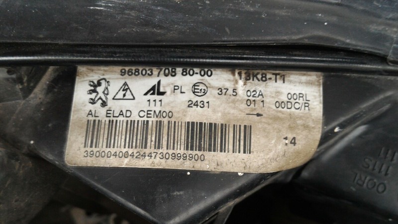 Фара основная в сборе левая Peugeot 308  2007 хэтчбек 1.6 Бензин Николаев