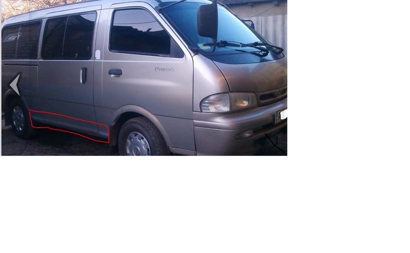 Порог кузова правый пассажирской сдвижной двери Kia Pregio  1997 2.7 Дизель Николаев
