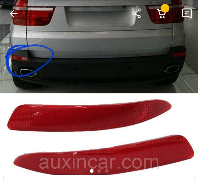 Катафот заднього бампера лівий BMW X5  2006 універсал 4.8 Бензин 