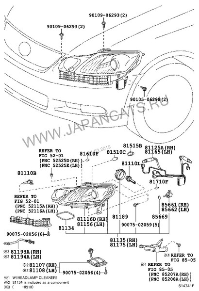 Фара правая Lexus GS 350 2008 г.  3.5 л бензин Киев