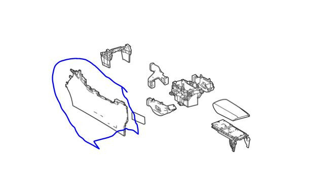 Кришка центральної консолі Toyota Venza  2020 2.5 Бензин 