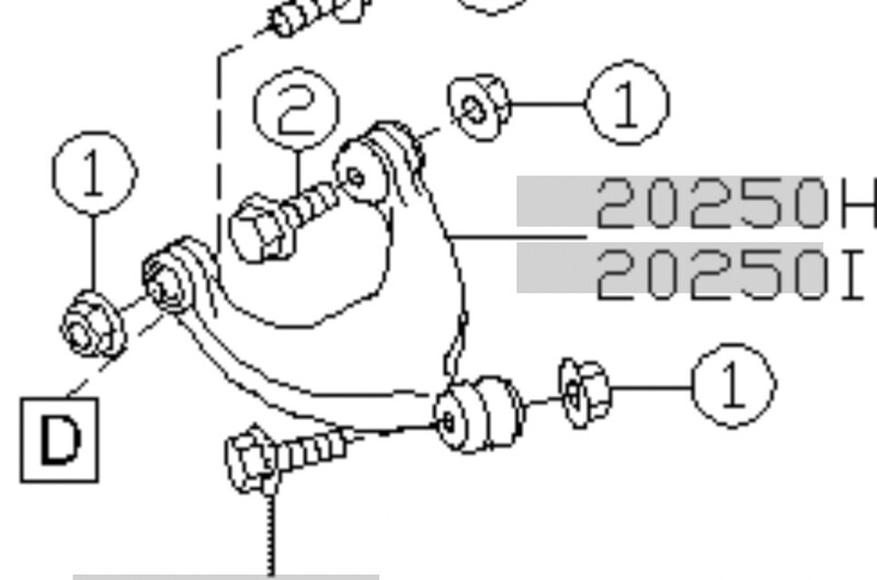 Сайлентблок заднього важеля Subaru Tribeca  2006 3.0 Бензин 
