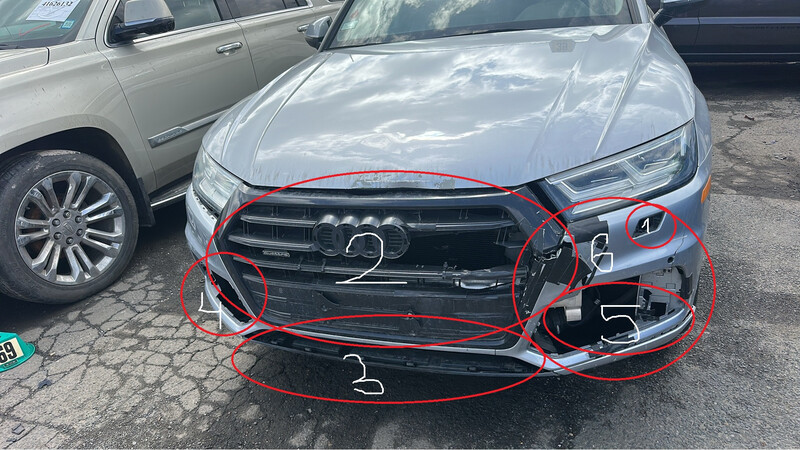 Запчастини до переднього бамперу Audi Q5  2018 универсал 2.0 Дизель Бердичев
