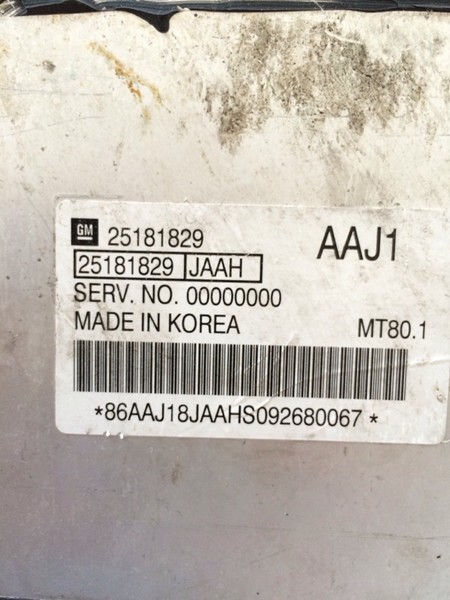 Электронный блок управления двигателем Chevrolet Cruze  2010 1.6 Бензин Одесса