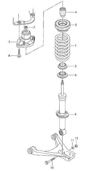 Амортизатори в сборе Audi A6 allroad quattro  2003 універсал 2.5 Дизель 